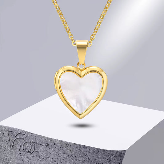Openable Heart Pendant Necklace